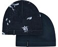 Dětská oboustranná fleecová čepice Didriksons Monte beanie navy