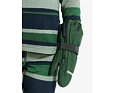 Dětské zimní rukavice Didriksons Biggles Zip pine green s tmavým zipem - palčáky 3