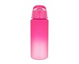 Lahev s brčkem LifeVenture Flip-Top Bottle 750 ml pink