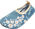 Dětské barefoot boty do vody Playshoes Flowers - petrol