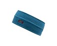 Funkční čelenka s merinem Devold Breeze merino headband blue melange