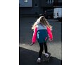 Dětská jarní softshellová bunda Fantom s kapucí Ombrello - neonka 2