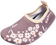 Dětské barefoot boty do vody Playshoes Flowers - violet